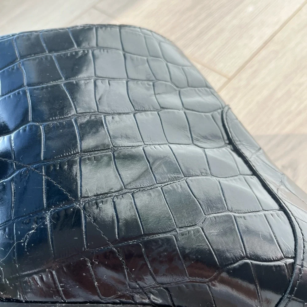 black crocodile print boots from Allsaints - Picture 4 of 6